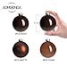 AOMOONOA Brown Glass Christmas Ball Ornaments for Xmas Tree, 3.15” Christmas Hanging Ornaments Set of 9 Xmas Baubles for Holiday Party Decorations Gifts