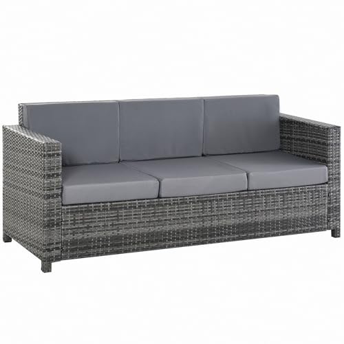 LOOK NATURALE: Il rivestimento in rattan PE di questo divano da esterno offre uno stile minimal e naturale che saprà integrarsi a meraviglia insieme al resto dell'arredamento esterno