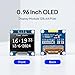 ELEGOO 3PCS 0.96 Inch OLED Display Screen Module Compact Self-Luminous SSD1306 I2C Display Mini Screens for Arduino Projects (White)