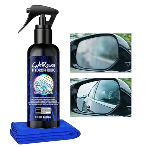 Shaersu Spray Limpiaparabrisas,Spray Limpiador De Parabrisas De 350 ml Para Eliminar Grasa - Pulimento Automotriz Para Limpieza De Muebles Neumáticos Camión Retrovisor