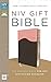NIV, Gift Bible, Leathersoft, Pink/Brown, Red Letter Edition