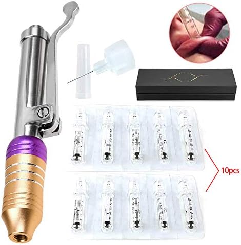 FDCXK Hyaluronic Pen Kit with 10 Ampoule Head for Anti-Wrinkle Filling Lifting Dudu Lips Atomizer Pen