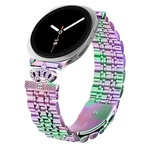 Samsung Galaxy Watch 8 40mm 44mm�p���^���X�g���b�v ���߉\�Ȗ����̃G���K���g�ȃJ�W���A���X�^�C���o���h Samsung Galaxy Watch 8 Classic 46mm ���f�B�[�X �����Y, One Size, ����