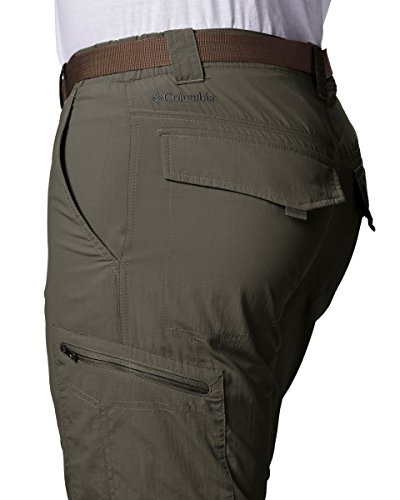 Columbia Men's Big and Tall Silver Ridge Convertible Pants, Peat Moss, 50x34