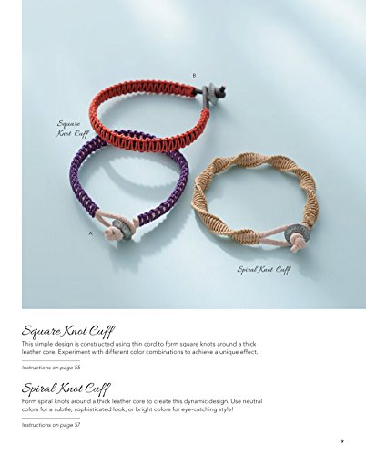 Leather Bracelets: Step-by-step instructions for 33 leather cuffs, bracelets and bangles with knots, beads, buttons and charms
