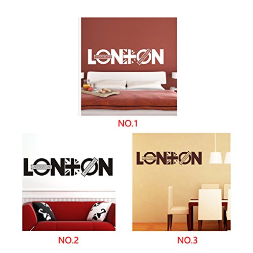 QHGstore Wall Art Stickers rimovibile Londra
