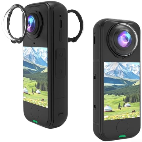 Protector de lente de vidrio antiara&ntilde;azos impermeable dise&ntilde;ado para Insta360 X4 8