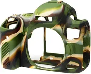 IJJA 80D Silicone Camera Protective Body Cover Compatible with Canon 80D Camera Professional Silicone Rubber Camera Case Cover Detachable Protective (Camouflage)