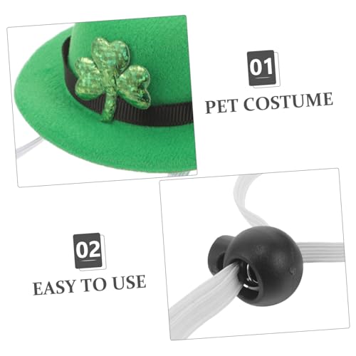 Set disfraz Día de San Patricio para perros y gatos miniatura 3