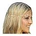 Zealmer Girls Metal Head Chain Jewelry Chain Headbands Headpiece Jewelry Hair Band Tassels with Sequins