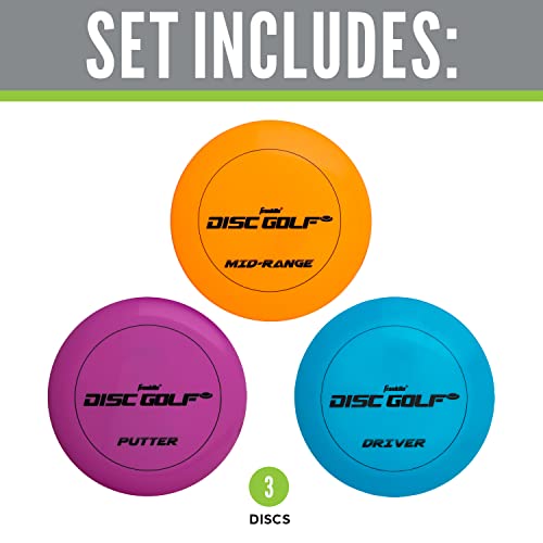 Franklin Sports Disc Golf Discs Set - Disc Golf Equipment Starter Set - Driver, Mid-Range, Putter Discs Included - All Ages - Image 2