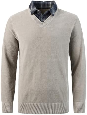 Heren 2-in-1 trui klassieke chenille trui casual winter warme fleece