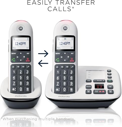 Image of Motorola Digital Cordless Telephone CD5012+ (2-HANDSET) with ANSWERING Machine
