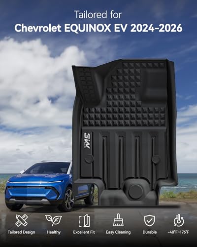 Image of 3W Floor Mats for Chevy Equinox EV 2024-2026 Full Protection Mats