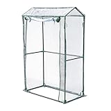 Replacement Greenhouse Cover – PVC Waterproof | Clear, Breathable, Foldable Heavy-Duty Greenhouse Cover for Gardening, Perfect for Plants, Garden, Grassland, Yard, Farm, Patio Or Lawn Protection