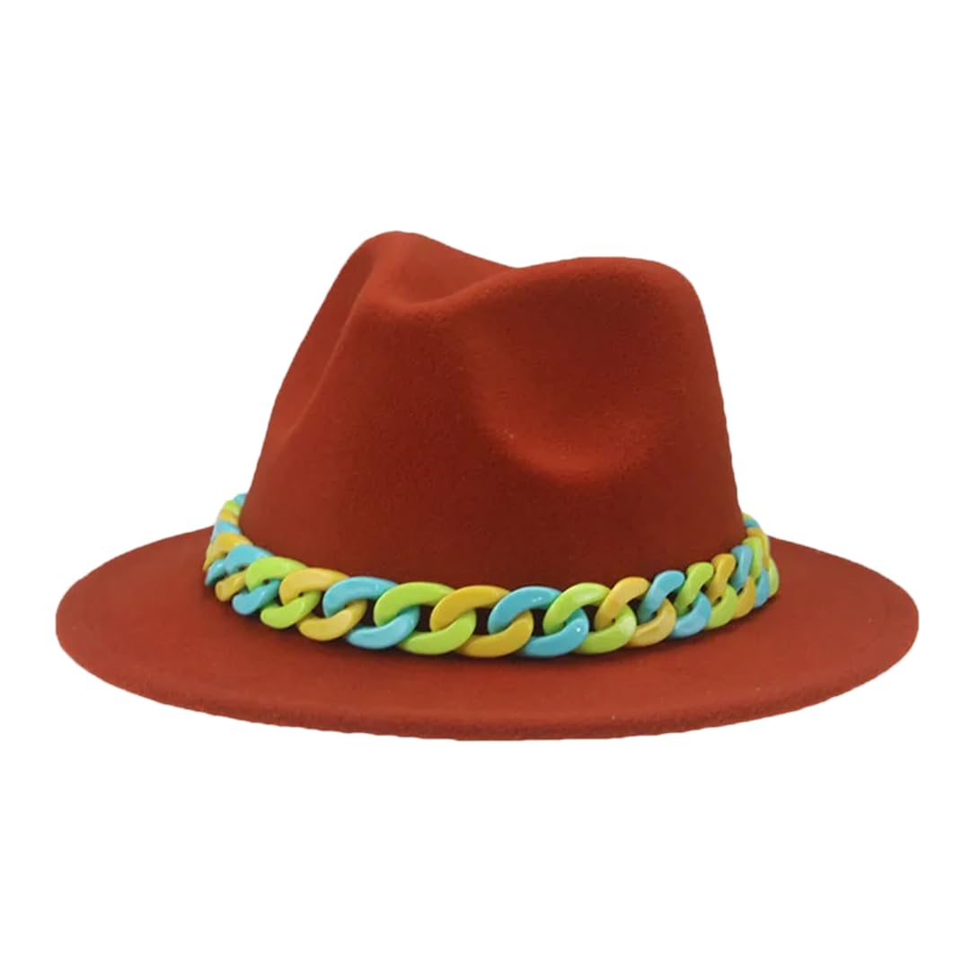 Czapki dla kobiet dzieci chłopcy dziewczęta Panama jednolity łańcuszek kapelusz fedora czapki dziecięce sombreros karmelowy 56-58 cm (dorośli), C888, M
