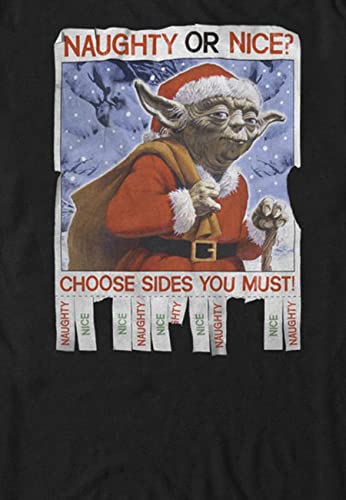 Star Wars Young Men's Naughty or Nice T-Shirt, Black, 4X-Large - image 2