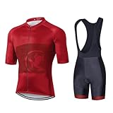 Traspirante & Wicking: Maglia da ciclismo da uomo con tessuto leggero e secco veloce per aspirare l'umidità dalla pelle in modo efficiente e aiutarla ad evaporare rapidamente. Mantieni il tuo corpo fresco durante l'allenamento all'interno e durante i giorni più caldi dell'anno.