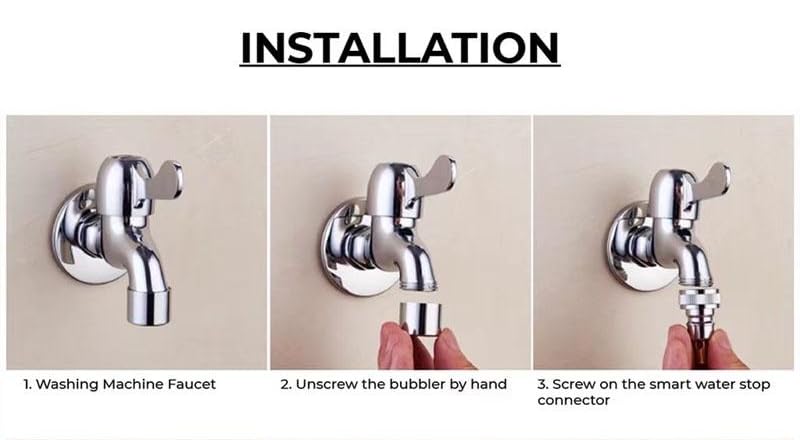Image of KATHORWARES Stainless Steel Tap Nozzle Connector, Hose Barb Adapter, Faucet Fitting for Kitchen, Bathroom,Washing Machine,Garden||Leakproof||Jet Spray Male /Female Connector (Size-22mm,Female)