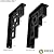 Ekena Millwork BKTM02X07X10TER Eris, 2"W x 7 1/2"D x 10"H, Powder Coated Black