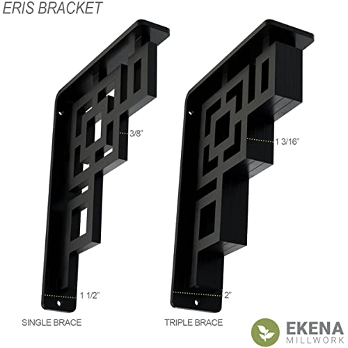 Support en métal Ekena Bktm01, équerre de fixation robuste laiton antique - 3