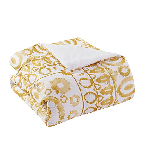 Indigo Ink PTH-3CS-FUQU-AZ-GOLD Comforter Set, Soft Bedding With Matching Shams, Wrinkle-Resistant, Boho Medallion Print thumb #1