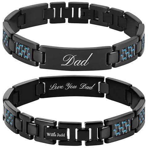 Wills Judd Mens Dad Bracelet Fathers Day Gift From Daughter Son In Gift Box Unique Idea For Dad Cover