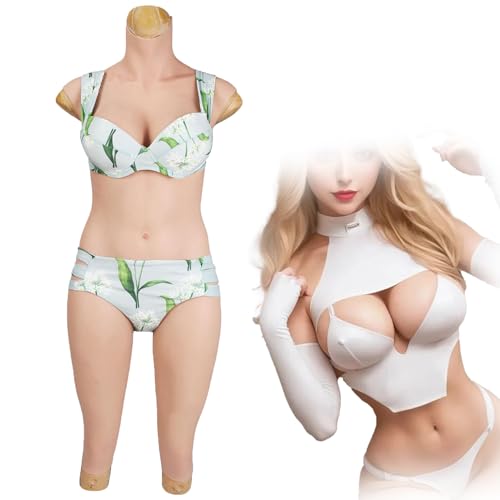 Combinaison en silicone pour tout le corps avec seins idéale pour porter des robes moulantes