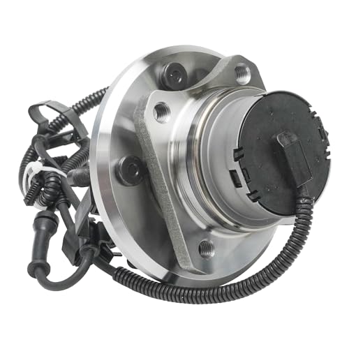 Image of Detroit Axle - Front 2pc Wheel Bearing Hubs for 2003-2005 Mercury Grand Marquis Lincoln Town Car Ford Crown Victoria, 2003-2004 Marauder, 2 Wheel Bearing and Hubs Assembly Set Replacement