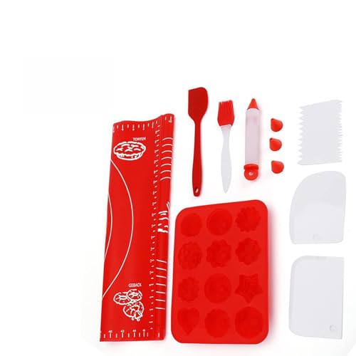 Ensemble d'ustensiles de cuisson en Silicone, 8 pièces, Kit de cuisson, outils de pâtisserie multifonctionnels, adaptés aux débutants