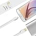 Micro USB Cable 3 Packs Cell Phone Cables - 4.9feet 3.3 ft 1.6ft - with Golden Connector - Strong Braided 24AWG - 3 Color Pack Charging USB Cable for Samsung Galaxy Nexus HTC E Book Reader