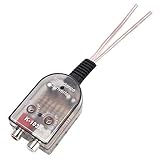 Intégration parfaite: Convertisseur neuf et de Pour les ordinateurs centraux sans sortie basse fréquence (), tels qu'un lecteur de cassette / lecteur de carte / CD / VCD / DVD, etc. Conçu pour la voiture d'origine sans sortie audio.