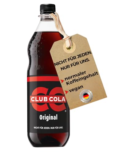 Club Cola – 1l Mehrwegflasche - erfrischender Geschmack & Kult-Design - Perfekt für Party & Alltag
