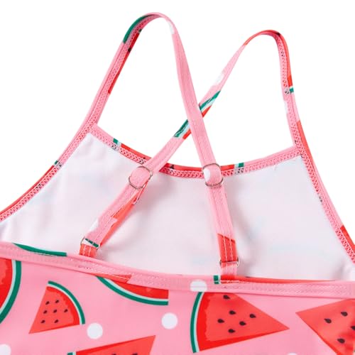 Image of Girls Swimsuit One-piece Bikini Set Two Sets Matching Bathing Suits 2-6T Adjustable Strap Summer Beach
