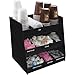 Vertiflex Vertical 3-Shelf Condiment Organizer, 9 Compartments, 14.5 x 11.75 x 15 Inches, Black (VFC-1515)