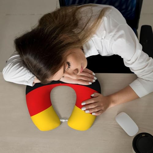 Almohada de viaje con memoria y funda suave negra miniatura 7