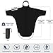 ANYOO Waterproof Rain Poncho for adults Lightweight Reusable Hiking Hooded Coat Jacket for Outdoor Activities(Black) One Size