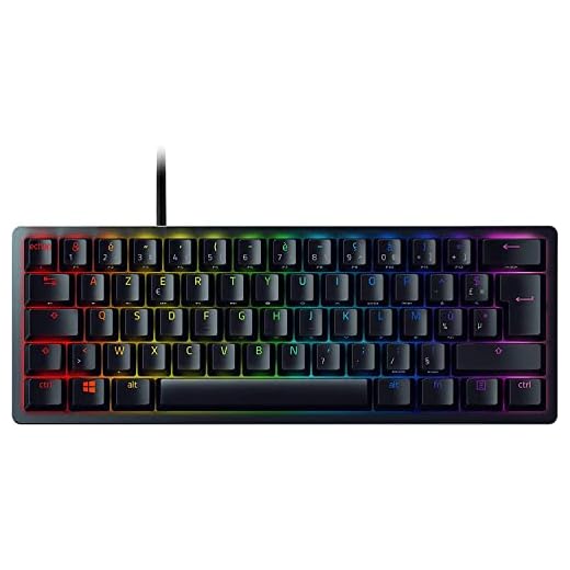 Razer Huntsman Mini 60% Optical Gaming Keyboard Purple Switch French Layout