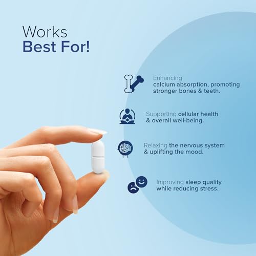 Image of GNC Magnesium 370mg | 120 Veg Capsules | For Bone Strength, Muscle & Nerve Function, Stress Relief, Improved Sleep, Mood Elevation, Essential Mineral for Calcium Absorption & Cell Function