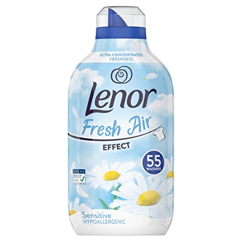 Lenor Fresh Air Effect – Suavizante concentrado doble – Hipoalérgico sensible – 55 lavados