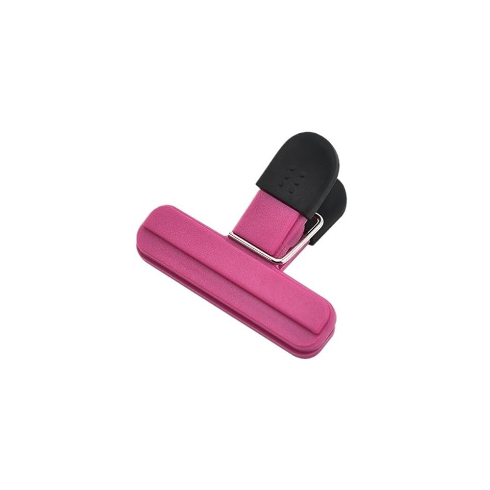 5PCS Bag Clips-Plastic Sealing Clips For Chip Bags,Snacks,Bread Packaging - Reusable Kitchen Savers In Assorted(Rose red S)