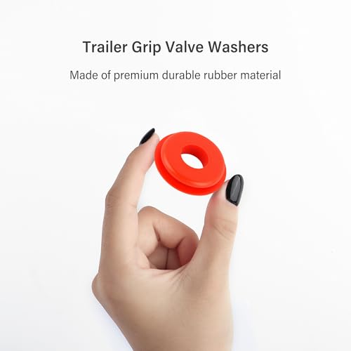 Image of 40PCS Glad Hand Seals for Glad Hand Air Hose,Rubber Gladhand Seals of Semi Truck Accessories,Air Lines for Semi Truck Car Accessories Compatible with Tramec Tectran Haldex (20PCS Red+20PCS Blue)