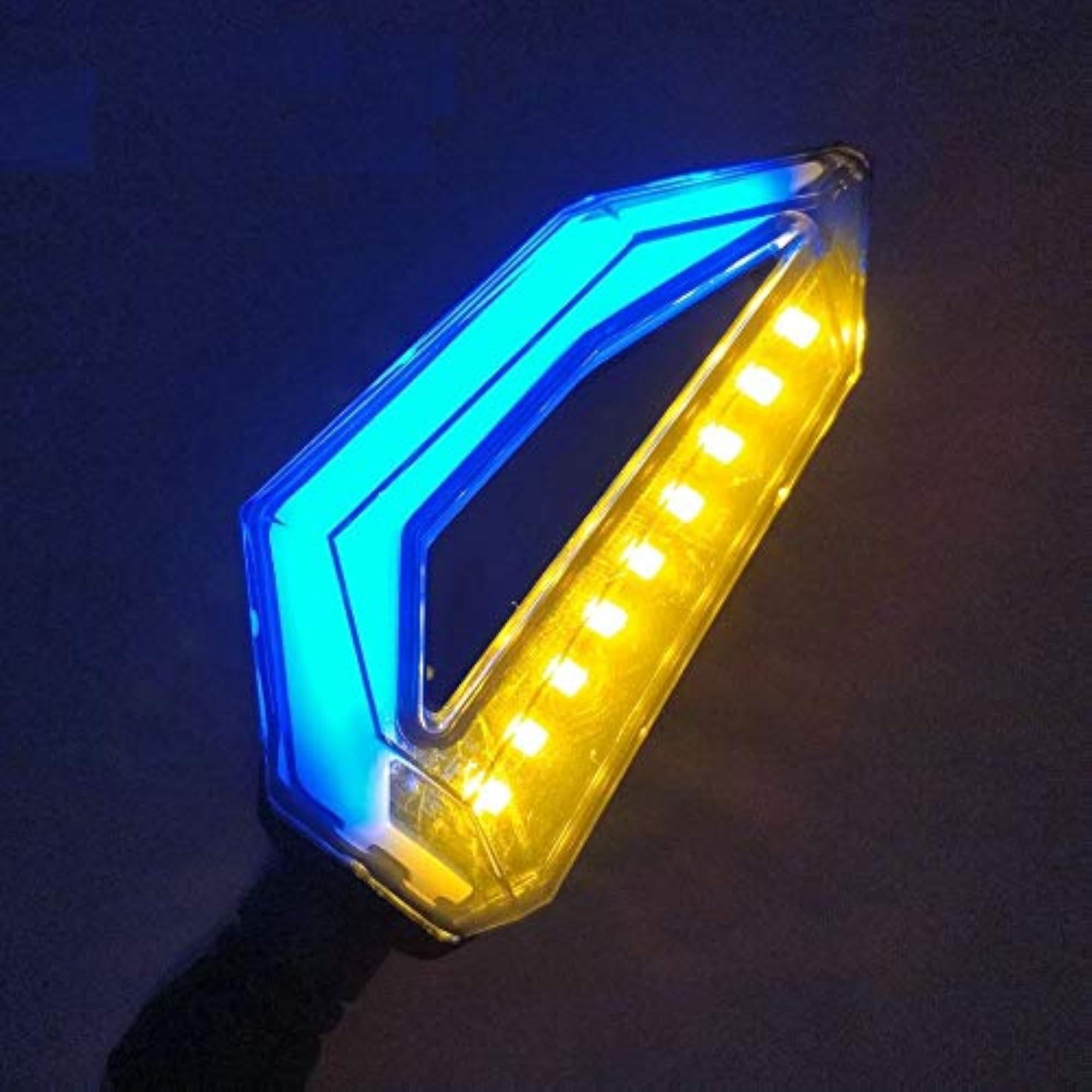 D Shaped Bike 9 LED Turn Signal Lights for Hero Ignitor