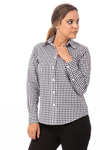 Chef Works Women's Gingham Dress Shirt