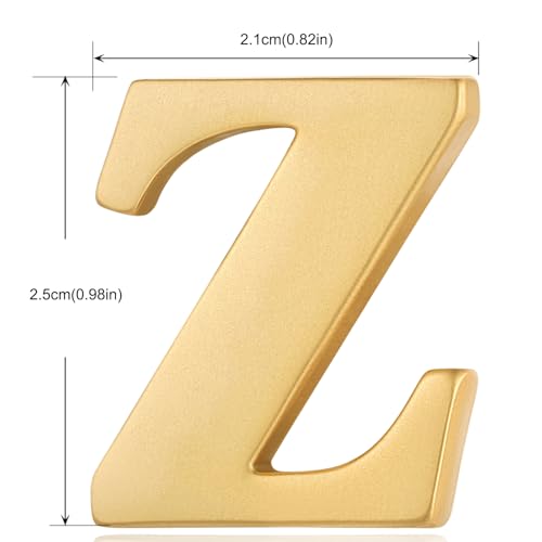 Image of HONEY BEAR Mens Womens Initial Alphabet Letter Lapel Pins Collar Badge Brooches for Business Wedding Graduation Gift Matte Gold 0.59 inches
