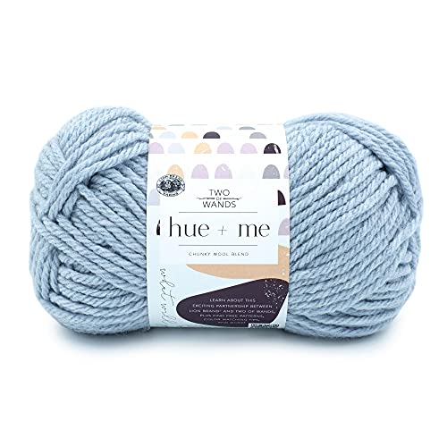 Image of Lion Brand Yarn, Hue + Me Chunky Yarn for Crocheting, Knitting, and Crafts, Ozone 1 Pack