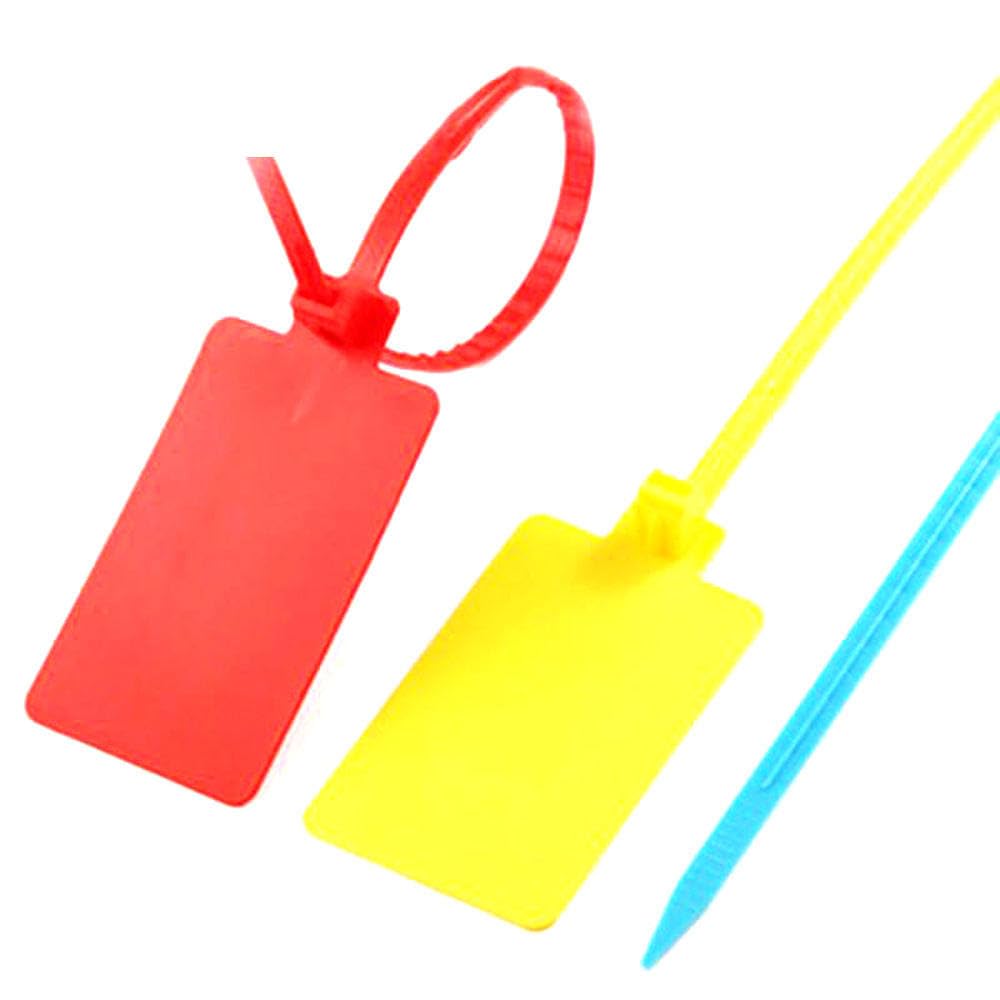 products 20pcs Large signs Plastic tightening wire seals security wire seals number sealed cable wire tie can be labeled