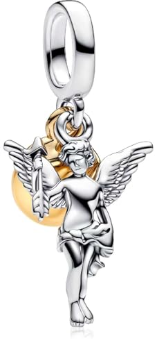 Charm Ángel Cupido S925 de plata hipoalergénica que no se oxida para collares de mujer