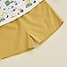 fhutpw Toddler Baby Boy Summer Outfit Tractor/Dinosaur Short Sleeve Button Down Shirt Shorts Suits Set 2Pcs Kids Clothes (Yellow, 12-18 Months)