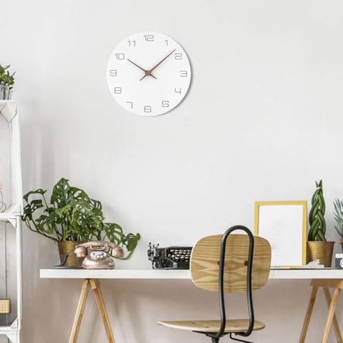 Reloj de pared de madera creativa OSOLADY silencioso miniatura 6
